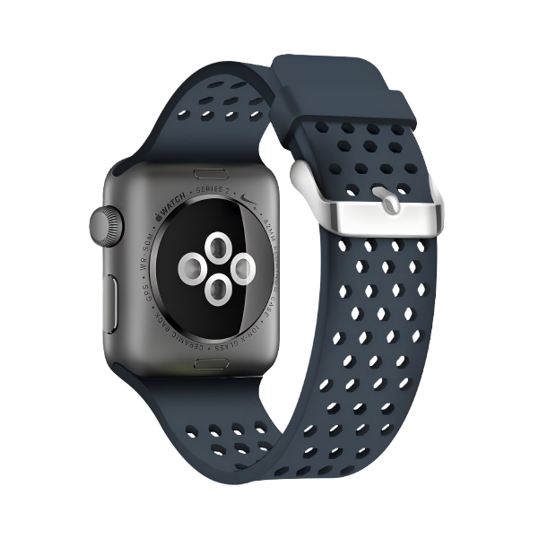 Solid-color Perforated Watch Strap