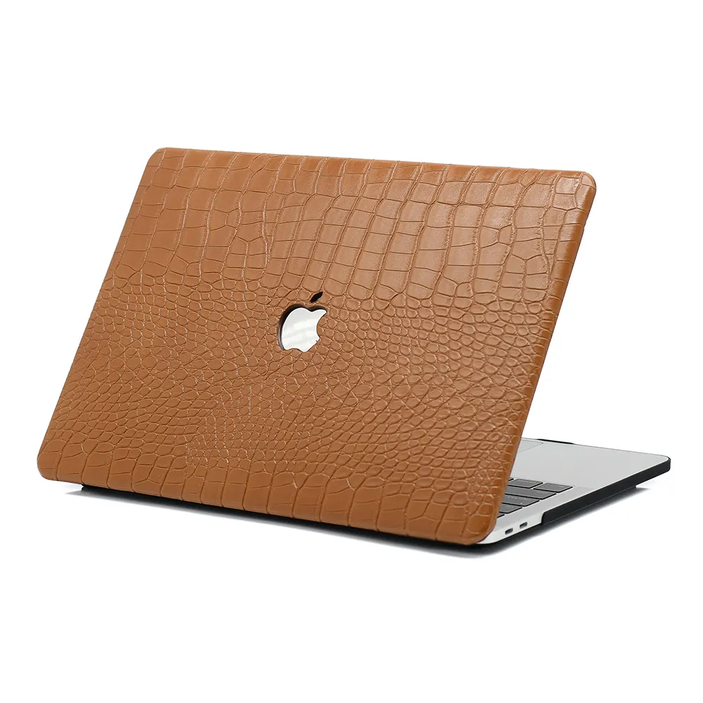 Brown Crocodile Texture MacBook Case
