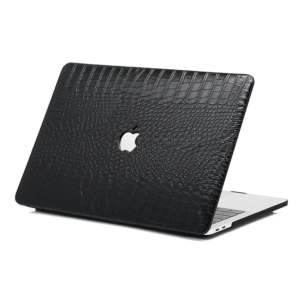 Crocodile Texture MacBook Case Black