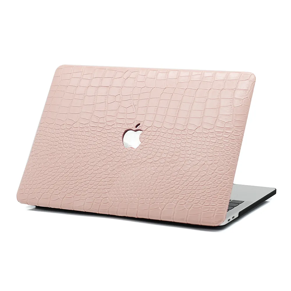 Pink Crocodile Texture MacBook Case