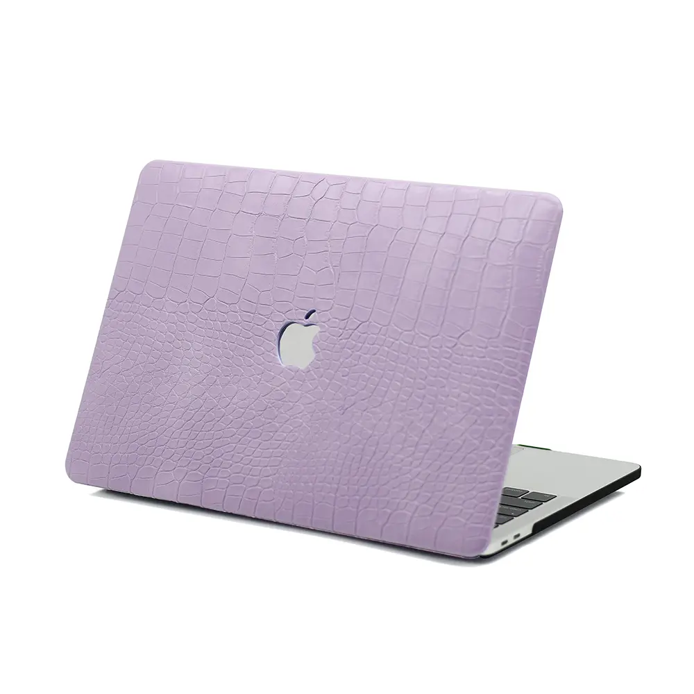 Purple Crocodile Texture MacBook Case