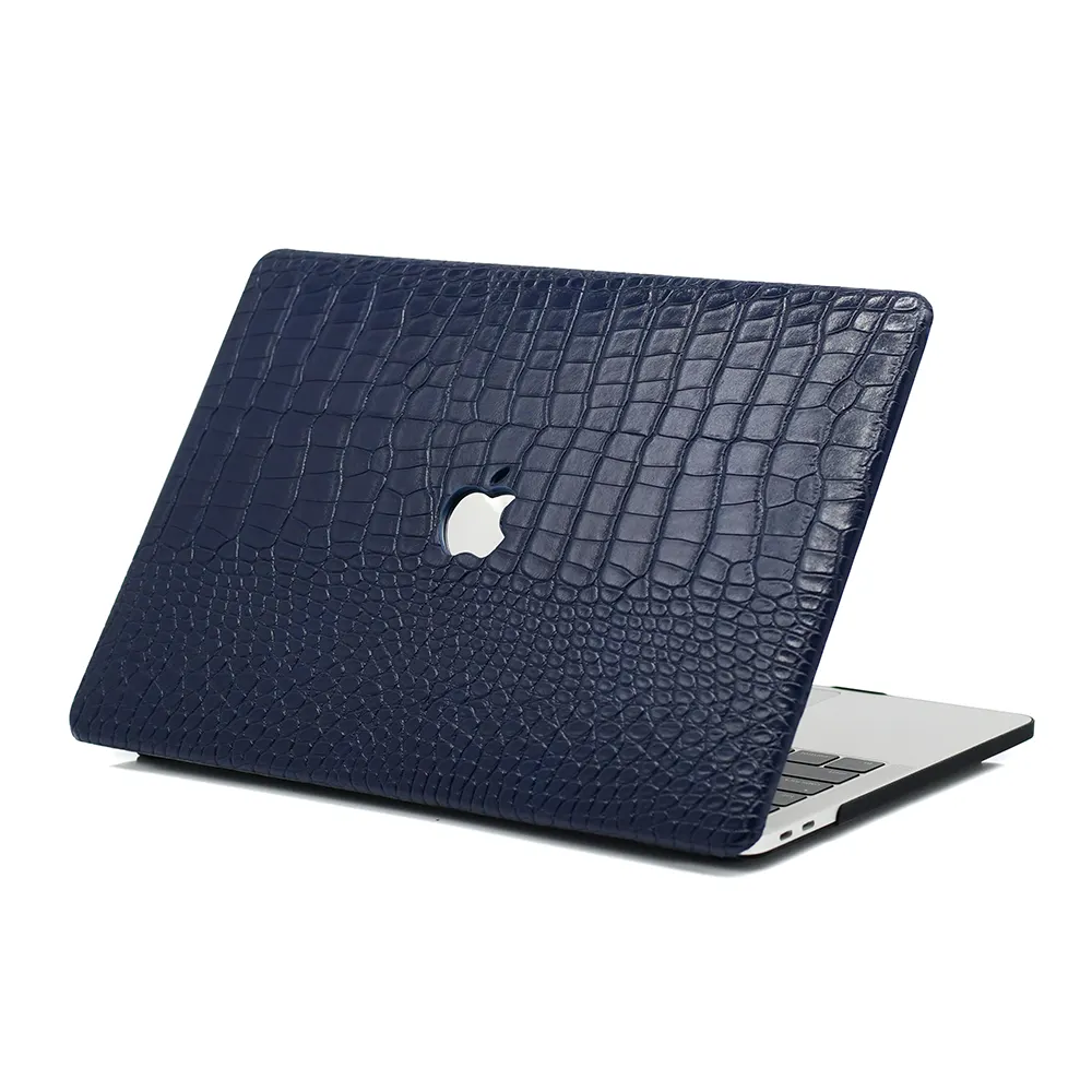 Crocodile Texture MacBook Case Blue