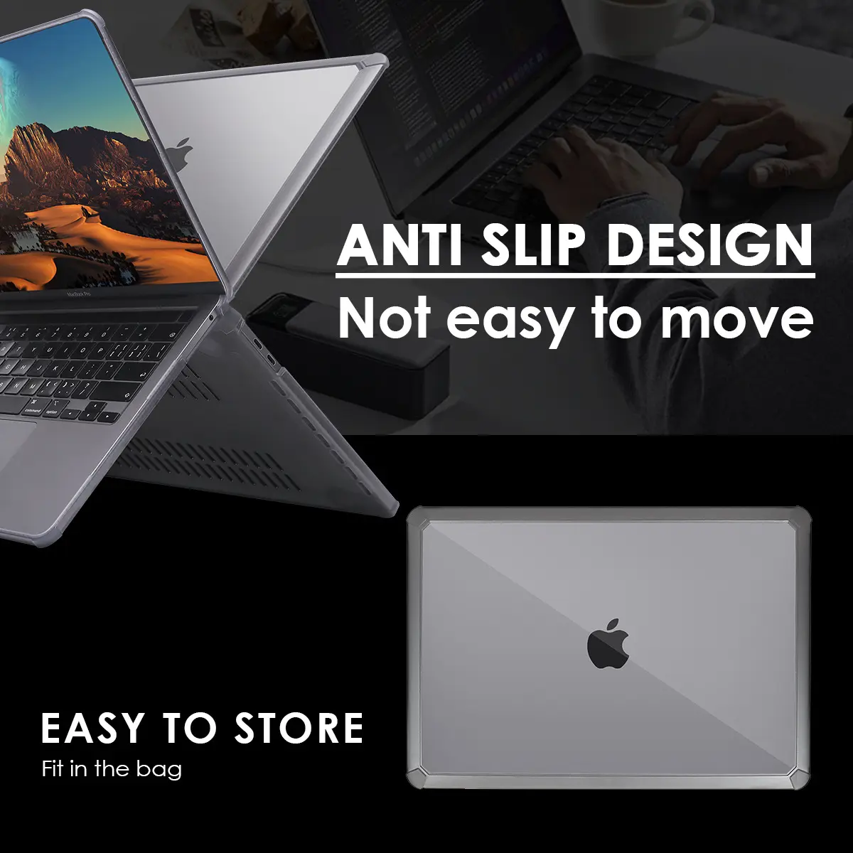 Shockproof MacBook case anti slip