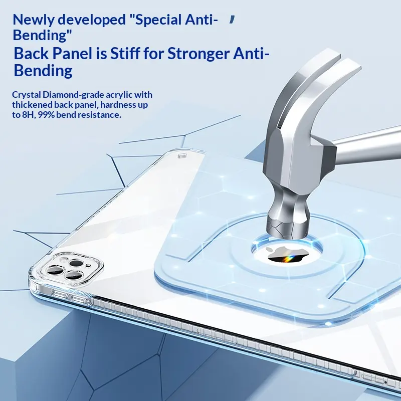 8H Hardness Anti-Bending iPad Case Back