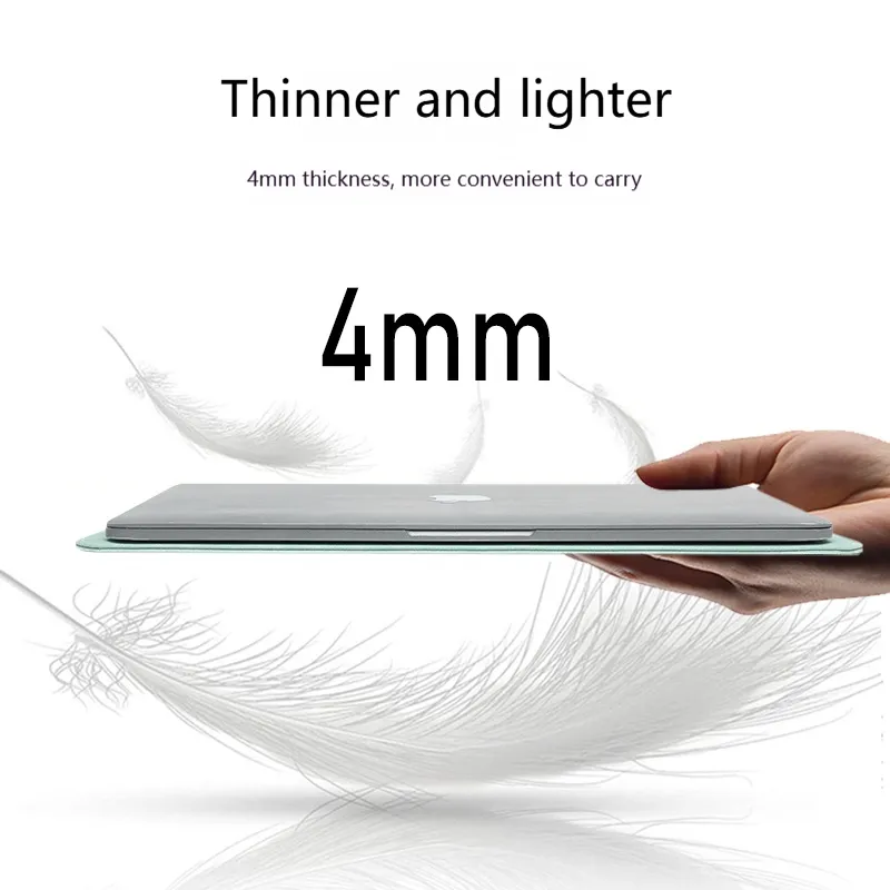 Ultra-slim 4mm lightweight laptop sleeve for MacBook.